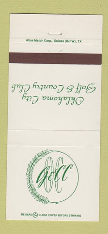 Matchbook Cover - Oklahoma City Golf Country Club OK 30 Strike