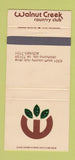 Matchbook Cover - Walnut Creek Country Club Oklahoma City OK 30 Strike