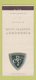 Matchbook Cover - Pinehurst Country Club Denver Colorado 30 Strike