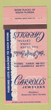 Matchbook Cover - Carroll's Jewelry Fort Lauderdale FL 30 Strike
