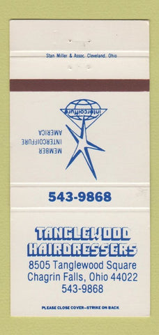 Matchbook Cover - Tanglewood Hair Salon Chagrin Falls OH 30 Strike