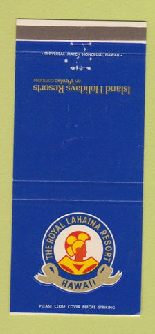 Matchbook Cover - Royal Lahaina Hotel Maui Hawaii 30 Strike
