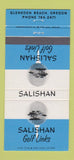 Matchbook Cover - Salishan Golf Links Gleneden Beach OR 30 Strike