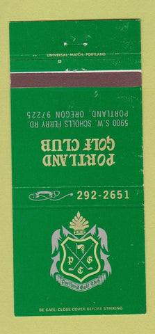 Matchbook Cover - Portland Golf Club OR WEAR 30 Strike