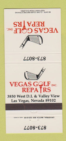 Matchbook Cover - Vegas Golf Repairs Las Vegas NV 30 Strike