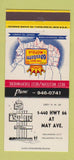 Matchbook Cover - Tropicana Inn Oklahoma City OK Route 66 30 Strike