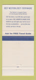 Matchbook Cover - Tropicana Inn Oklahoma City OK Route 66 30 Strike