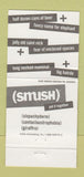 Matchbook Cover - Smush Game Show TV USA Network 2001 WEAR 30 Strike
