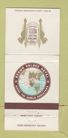 Matchbook Cover - Brown Palace Hotel Denver Colorado 30 Strike