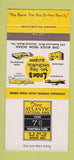 Matchbook Cover - First Atlantic National Bank Daytona Beach FL 30 Strike