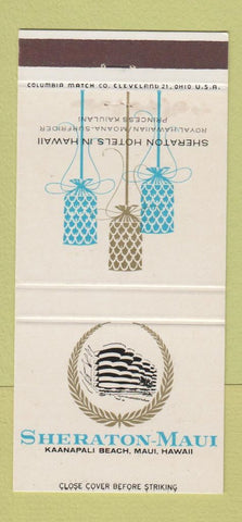 Matchbook Cover - Sheraton Hotel Maui Hawaii WEAR 30 Strike