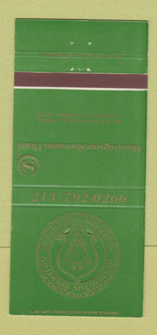 Matchbook Cover - Huntington Sheraton Hotel Pasadena CA 30 Strike