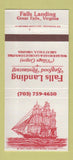 Matchbook Cover - Falls Landing Seafood Restaurant Great Falls VA 30 Strike