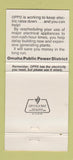 Matchbook Cover - Omaha Public Power District NE 30 Strike