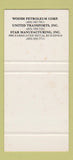 Matchbook Cover - Woods Corporation Oklahoma City OK SAMPLE 30 Strike