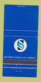 Matchbook Cover - Southern Natural Gas 30 Strike