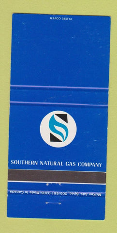 Matchbook Cover - Southern Natural Gas 30 Strike