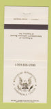 Matchbook Cover - Westfields International Conference Center  30 Strike