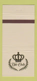 Matchbook Cover - The Club Birmingham AL 30 Strike