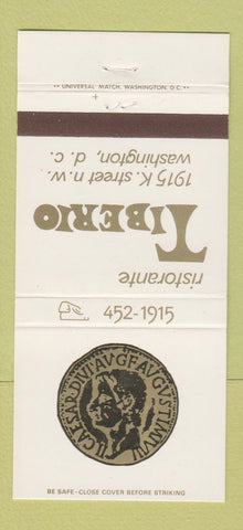 Matchbook Cover - Tiberio Ristorante Washington DC WEAR 30 Strike