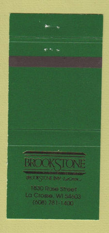 Matchbook Cover - Brookstone Inn La Crosse WI 30 Strike