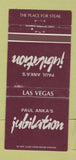 Matchbook Cover - Paul Anka's Jubilation Las Vega sNV WEAR 30 Strike