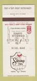 Matchbook Cover - Swamp Fox Charlie Horse Restaurants Del Mar CA 30 Strike