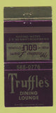 Matchbook Cover - Truffie's Dining Lounge Meadow Lawn Golf Salem OR 30 Strike