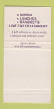 Matchbook Cover - Truffie's Dining Lounge Meadow Lawn Golf Salem OR 30 Strike