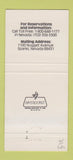 Matchbook Cover - Trader Dick's Nugget Casino Reno NV 30 Strike