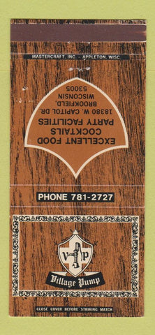 Matchbook Cover - Village Pump Brookfield WI 30 Strike
