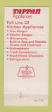 Matchbook Cover - Tappan Appliances 30 Strike