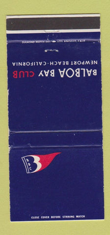 Matchbook Cover - Balboa Bay Club Newport Beach CA WEAR 30 Strike