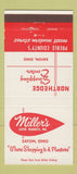 Matchbook Cover - Miller's Super Market Eaton OH 30 Strike