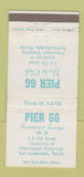 Matchbook Cover Pier 66 Restaurant Yacht Club Fort Lauderdale FL WEAR 30 Strike