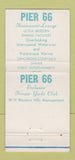 Matchbook Cover Pier 66 Restaurant Yacht Club Fort Lauderdale FL WEAR 30 Strike