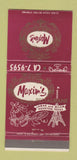 Matchbook Cover - Maxim's Houston TX Restaurant Eiffel Tower 30 Strike