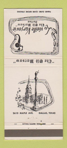 Matchbook Cover - La Vieille Varsovie Dallas TX Old Warsaw 30 Strike