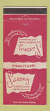 Matchbook Cover - Saxony Restaurant Philadelphia PA 30 Strike