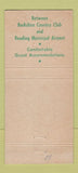 Matchbook Cover - Riveredge Restaurant Reading PA 30 Strike