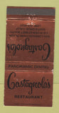 Matchbook Cover - Castagnola's Restaurant Santa Cruz CA WEAR 30 Strike