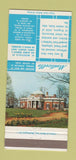 Matchbook Cover - Monticello Keller George Jewelry Charlottesville VA 30 Strike