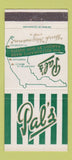 Matchbook Cover - Pal's Deerfield Beach Pompano Fort Lauderdale FL 30 Strike