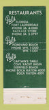 Matchbook Cover - Pal's Deerfield Beach Pompano Fort Lauderdale FL 30 Strike