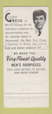 Matchbook Cover - Guy Greco Men's Hairpieces Toupee New York City 30 Strike