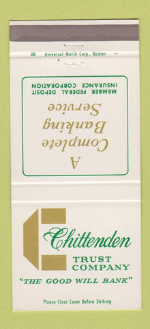 Matchbook Cover - Chittenden Trust Company MA? 30 Strike