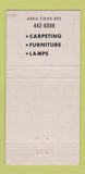 Matchbook Cover - Bellemare & Sons Bennington VT 30 Strike
