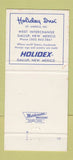 Matchbook Cover - Holiday Inn Indian Crafts Gallup NM 30 Strike