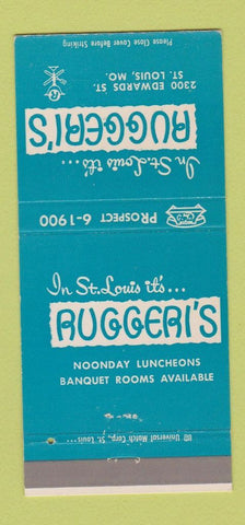 Matchbook Cover - Ruggeri's ST Louis MO restaurant 30 Strike