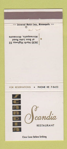 Matchbook Cover - Scandia Restaurant Minneapolis MN 30 Strike